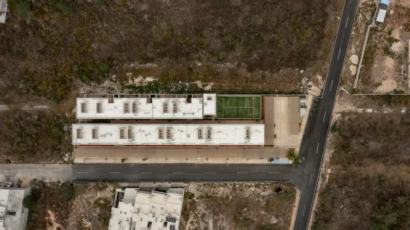 Vista aérea del conjunto Teana